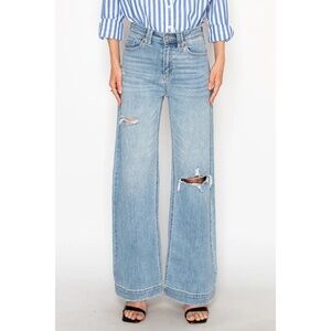 Women's 9/28 Artemis Vintage Corset Ultra High Rise Modern Wide Leg Jeans NWT